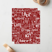 Carte De Correspondance Amour 5 (Devant/Arrière en situation)