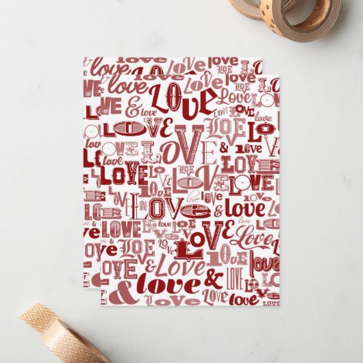 Carte De Correspondance Amour 6 (Devant/Arrière en situation)