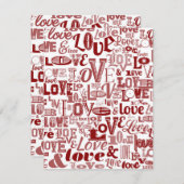 Carte De Correspondance Amour 6 (Devant / Derrière)