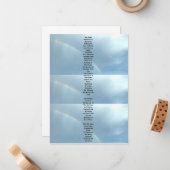 Carte De Correspondance Amour arc-en-ciel (Devant/Arrière en situation)