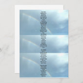 Carte De Correspondance Amour arc-en-ciel (Devant / Derrière)