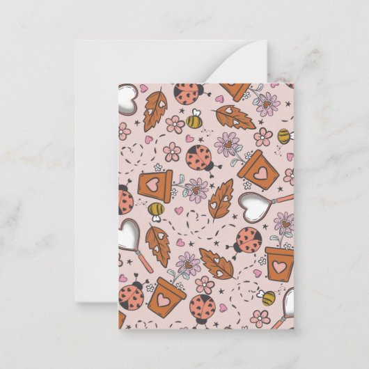 Carte De Correspondance Amour Bug Valentines Day (Dos)