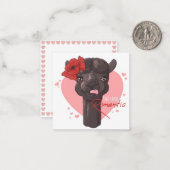 Carte De Correspondance Amour de Lama (Devant/Arrière en situation)