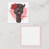 Carte De Correspondance Amour de Lama (Devant / Derrière)