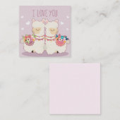 Carte De Correspondance Amour de Lama (Devant / Derrière)