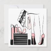 Carte De Correspondance Amour de shopping (Devant)