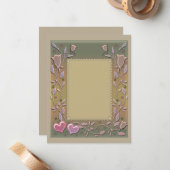 Carte De Correspondance Amour, invitation, mariage, Saint-Valentin (Devant/Arrière en situation)