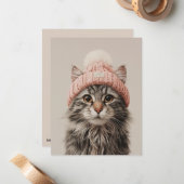 Carte De Correspondance Amoureux de Chats Mignons (Devant/Arrière en situation)