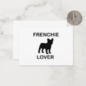 Carte De Correspondance amoureux de frenchie (Devant/Arrière en situation)