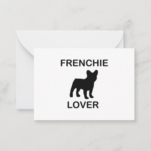 Carte De Correspondance amoureux de frenchie (Devant)