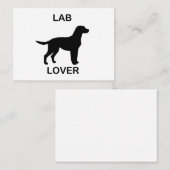 Carte De Correspondance amoureux de labrador (Devant / Derrière)