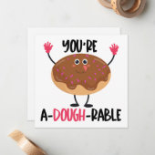 Carte De Correspondance Amusant jeu de beignes (Devant/Arrière en situation)