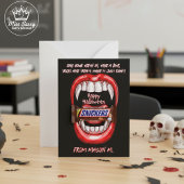 Carte De Correspondance Amusant Vampire Bite Halloween Candy Gram