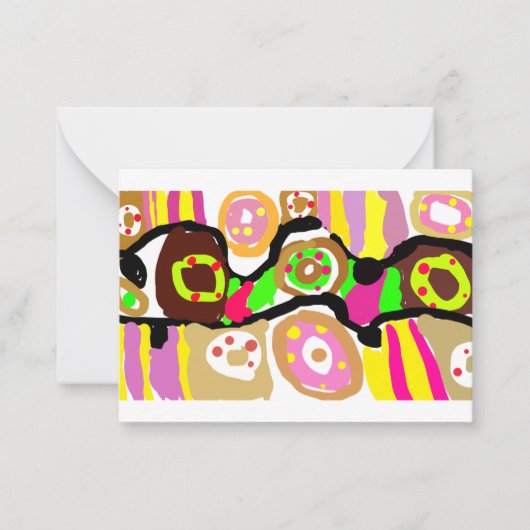 Carte De Correspondance Amusement beignets (Devant)