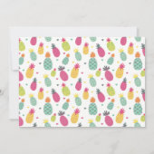 Carte De Correspondance Ananas tropical personnalisé (Dos)