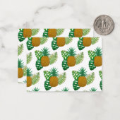 Carte De Correspondance Ananas tropicaux (Devant/Arrière en situation)