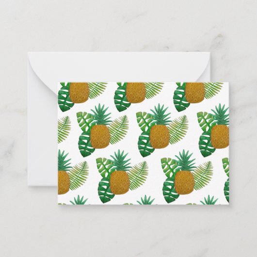 Carte De Correspondance Ananas tropicaux (Devant)