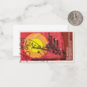 Carte De Correspondance Ancien timbre-poste allemand (Devant/Arrière en situation)