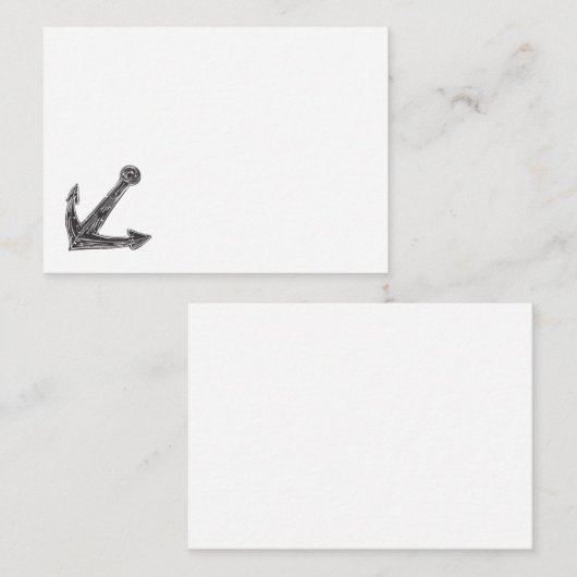 Carte De Correspondance Ancre design mignon (Devant / Derrière)