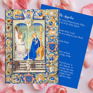 Carte De Correspondance Angelus Vierge Marie Annonciation Prière catholiqu