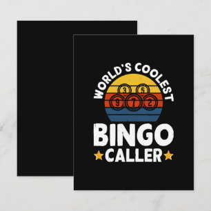 Carte De Correspondance Animateur de Bingo le Plus Cool au Monde