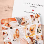 Carte De Correspondance Animaux de compagnie Moderne Simple Personnalisé 9<br><div class="desc">Ajoutez neuf (9) photos personnalisées du nom de votre animal et de votre animal. Ajoutez vos photos et si nécessaire,  démasquez le groupe de photos et le cadre,  ajustez l'image sur le cadre,  puis cliquez sur masque.</div>