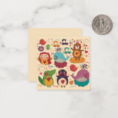 Carte De Correspondance Animaux décoratifs (Devant/Arrière en situation)