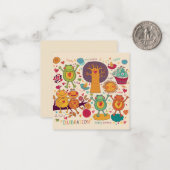 Carte De Correspondance Animaux décoratifs (Devant/Arrière en situation)