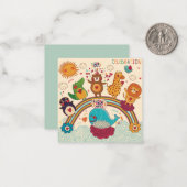 Carte De Correspondance Animaux décoratifs (Devant/Arrière en situation)
