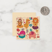 Carte De Correspondance Animaux décoratifs (Devant/Arrière en situation)