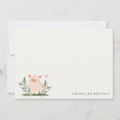 Carte De Correspondance Anniversaire de enfant de papillon petit piggy (Devant)