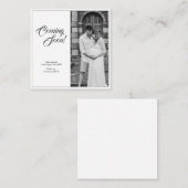 Carte De Correspondance Annonce de grossesse dans le style classique (Devant / Derrière)