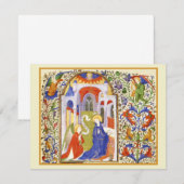 Carte De Correspondance Annunciation medieval illumination (Devant / Derrière)