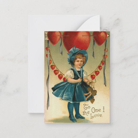 Carte De Correspondance Antique Valentine Pocket Love Notes (Devant)