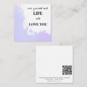 Carte De Correspondance *~ AP62 Kindness LOVE SELF Lavender Note Card (Devant / Derrière)