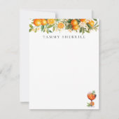Carte De Correspondance Aperol Spritz Orange Botanique Personnalisable (Devant)
