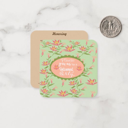 Carte De Correspondance Appel de retraite (Devant/Arrière en situation)