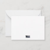 Carte De Correspondance Appréciation de l'agent de police du pavillon (Dos)