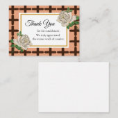 Carte De Correspondance Après le Merci funéraire (Devant / Derrière)