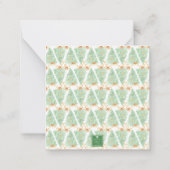 Carte De Correspondance Aquarelle Arbre de Noël Grandmillennien (Dos)