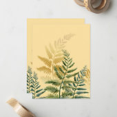 Carte De Correspondance Aquarelle Arbres 2 (Devant/Arrière en situation)