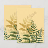 Carte De Correspondance Aquarelle Arbres 2 (Devant / Derrière)