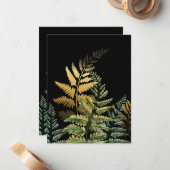 Carte De Correspondance Aquarelle Arbres 3 (Devant/Arrière en situation)