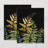 Carte De Correspondance Aquarelle Arbres 3 (Devant / Derrière)