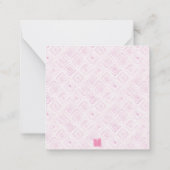 Carte De Correspondance Aquarelle Art déco Palm Beach Chaise Enceinte (Dos)