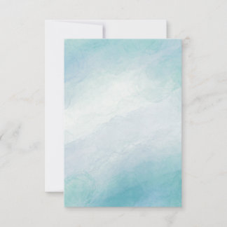 Carte De Correspondance Aquarelle bleue