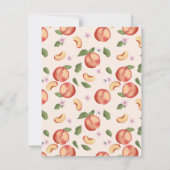 Carte De Correspondance Aquarelle botanique Pêches et fleurs (Dos)