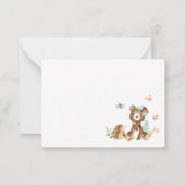 Carte De Correspondance Aquarelle Boy Adventure Commence Merci (Dos)