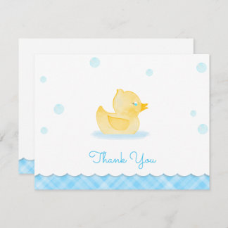Carte De Correspondance Aquarelle Caoutchouc Merci Baby shower Ducky
