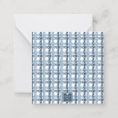 Carte De Correspondance Aquarelle Casse-monogramme Noël (Dos)